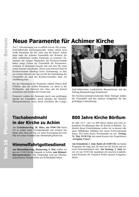 Konfirmation MÃ¤rz 2013 - Mai 2013 - Kirche BÃ¶rÃum