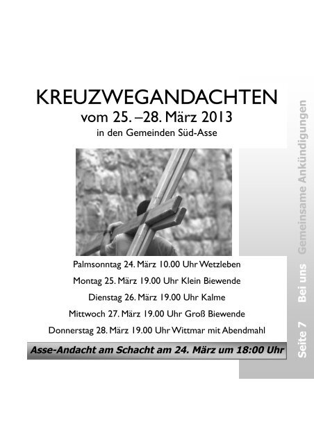 Konfirmation MÃ¤rz 2013 - Mai 2013 - Kirche BÃ¶rÃum