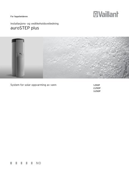 Installasjonsanvisning auroSTEP plus - Vaillant