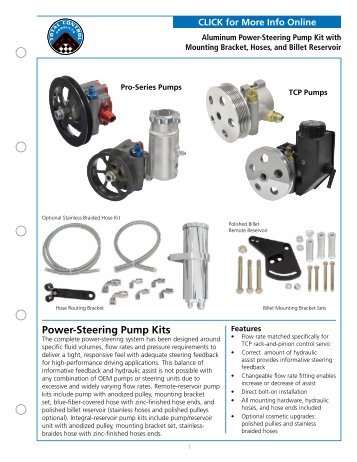 Power-Steering Pump Kits - Total Control Products