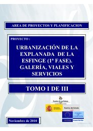 (1ª FASE). GALERÍA, VIALES Y SERVICIOS TOMO I DE III ...