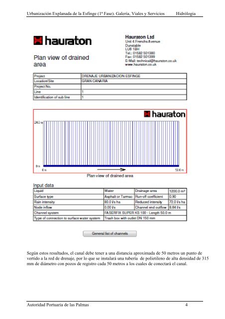 (1ª FASE). GALERÍA, VIALES Y SERVICIOS TOMO I DE III ...