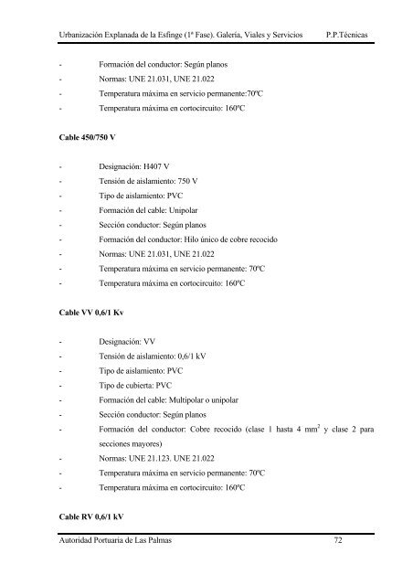 (1ª FASE). GALERÍA, VIALES Y SERVICIOS TOMO I DE III ...