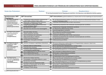 PKMS-Dokumentationshilfe zur FÃ¶rderung der Harnkontinenz nach ...