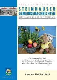 steinhauser gemeindenachrichten