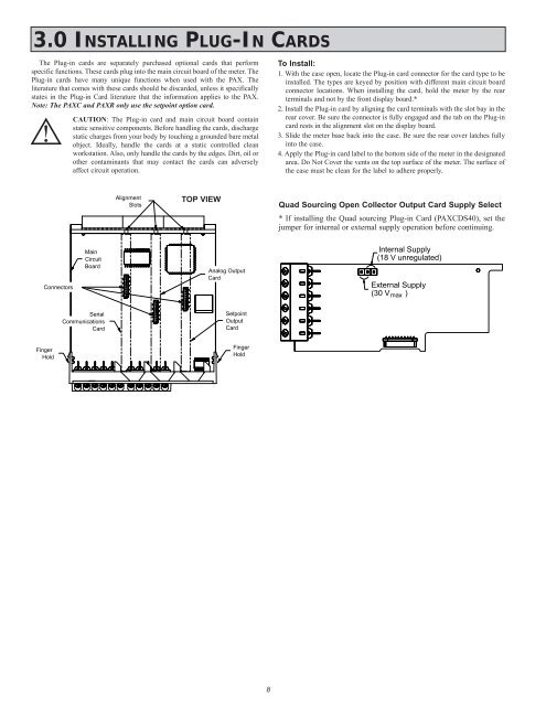 PAXI PAXC PAXR Data Sheet/Manual PDF - Red Lion Controls