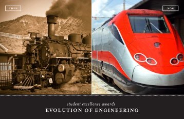 EVOLUTION OF ENGINEERING student excellence awards