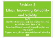 revision 3 ethics and improving validity/reliability - The Grange ...