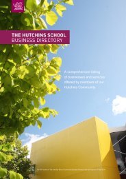 Download printable PDF edition - The Hutchins School