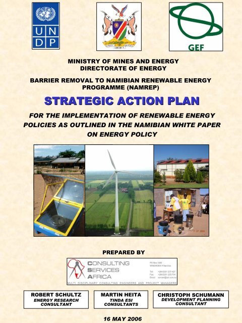 STRATEGIC ACTION PLAN - Ministry of Mines and Energy