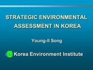STRATEGIC ENVIRONMENTAL ASSESSMENT IN KOREA ...