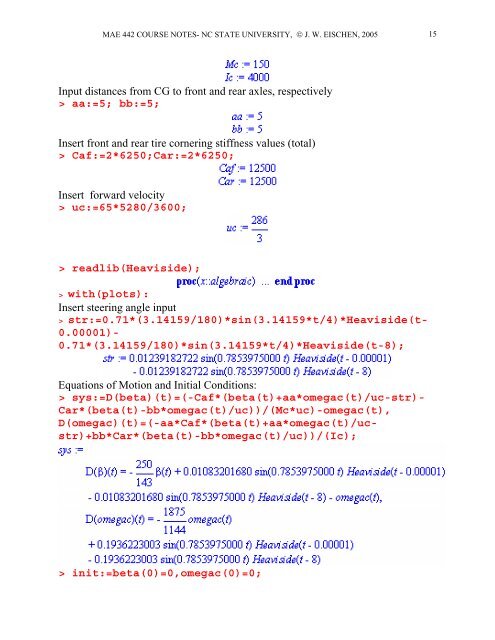 automotive engineering notes