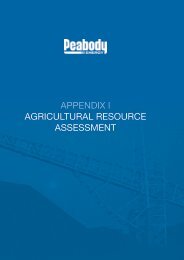 appendix i agricultural resource assessment - Peabody Energy