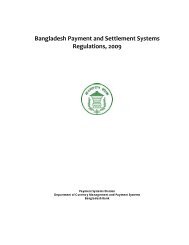 Bangladesh Payment and Settlement Systems Regulations, 2009