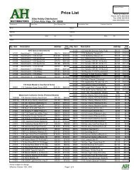 Price List