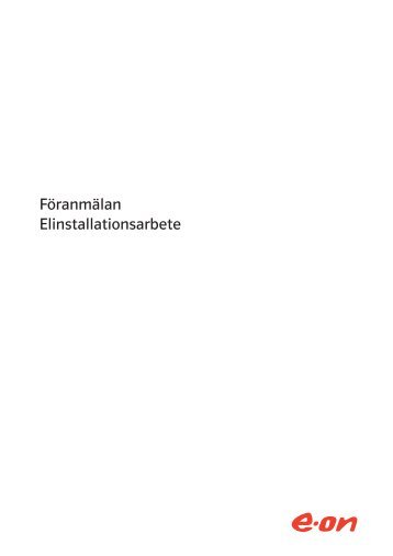 FÃ¶ranmÃ¤lan E.ON