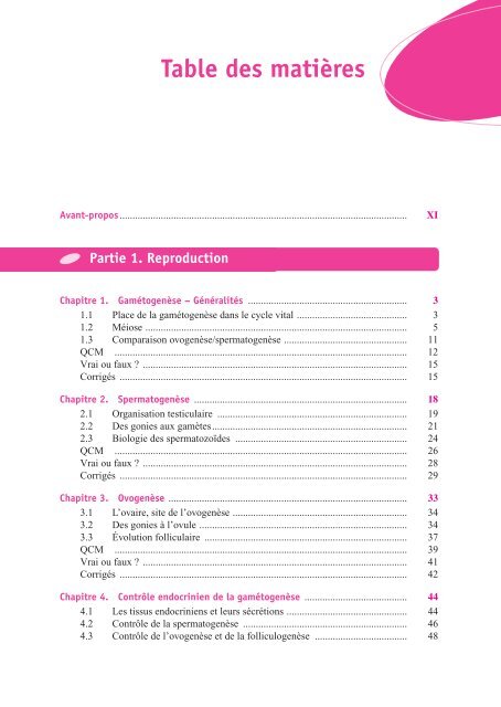 REPRODUCTION ET EMBRYOLOGIE-UE2 - Dunod