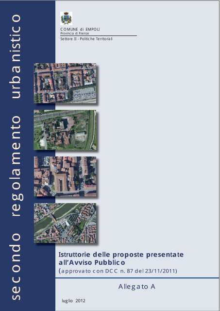 Allegato A - Istruttorie delle proposte - Unione dei Comuni del ...