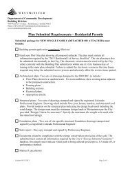 Plan Submittal Requirements â Residential Permits - City of ...