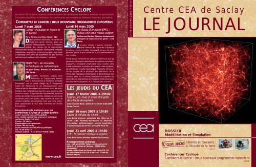 Journal de Saclay n°27 - CEA Saclay