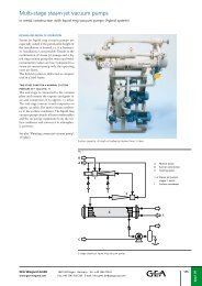 Multi-stage steam jet vacuum pumps - GEA Wiegand GmbH