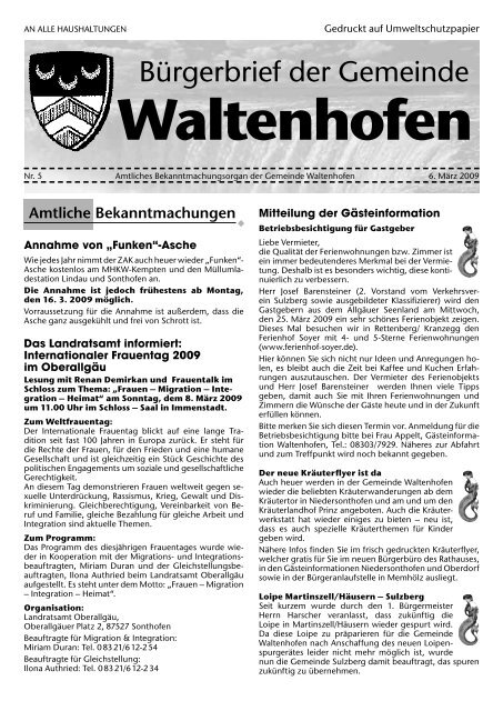 Bürgerbrief 2009/05 (329 KB) - Waltenhofen