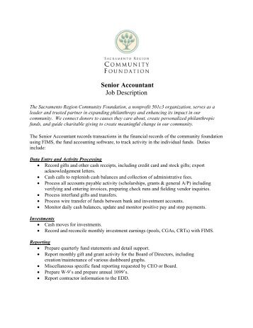 staff accountant job description