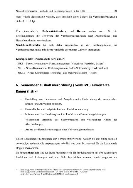 Neues kommunales Haushalts- und Rechnungswesen in der ...