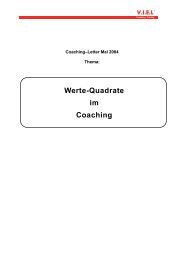 Werte-Quadrate im Coaching - V.I.E.L Coaching + Training