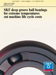 SKF deep groove ball bearings for extreme temperatures cut ...