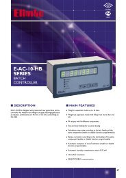 E-AC-10-HB Series Batch Controller - Elimko