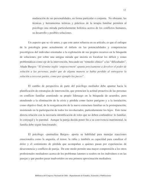 La MediaciÃ³n Familiar. Una mirada desde las ciencias sociales