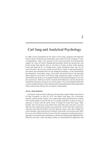 3 Carl Jung and  Analytical Psychology