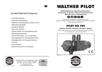 WA 705 W-Betriebsanleitung D_GB_F_E_I_11_10.indd - Walther Pilot