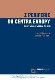 Z periferie do centra Evropy. 20 let vÃ½voje vztahu ÄR k ... - Euroskop.cz