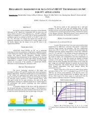 Reliability Assessment of AlGaN/GaN HEMT ... - RF Micro Devices