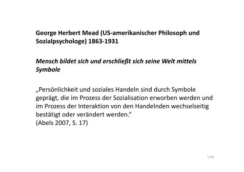 IdentitÃ¤t nach Mead - kunstforschung.net