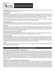 Instructions For Completing Form R-6922 Louisiana Composite