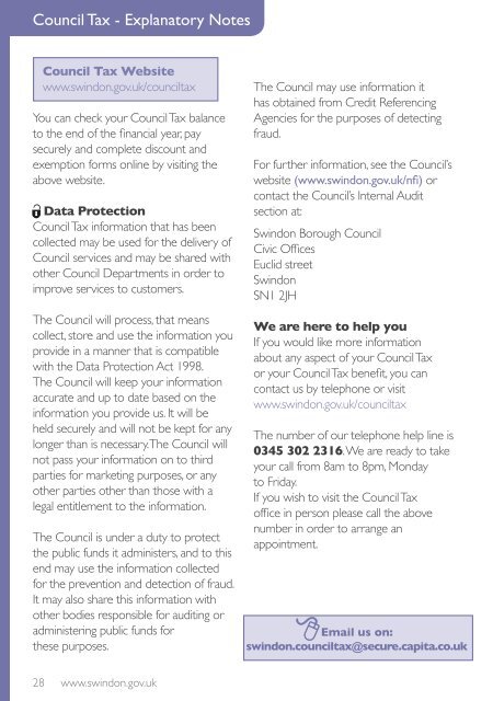 your 2012-13 A-Z Guide - Swindon Borough Council