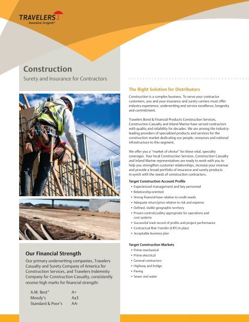 Construction - Travelers Insurance