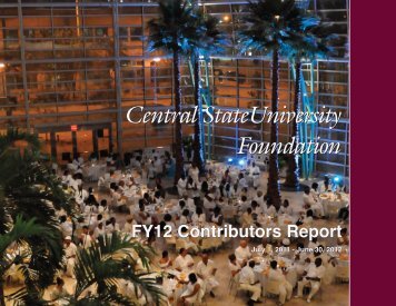 Contributor's Report 2012 - Central State University