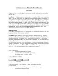 1 Identify an Unknown Metal by its Physical Properties Lab Report ...