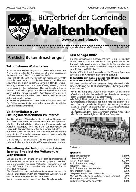 Bürgerbrief 2009/15 (566 KB) - Waltenhofen