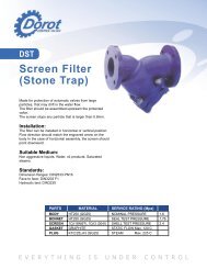 Screen Filter - Dorot Control Valves