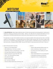 WDT3200 - Wasp Barcode Technologies