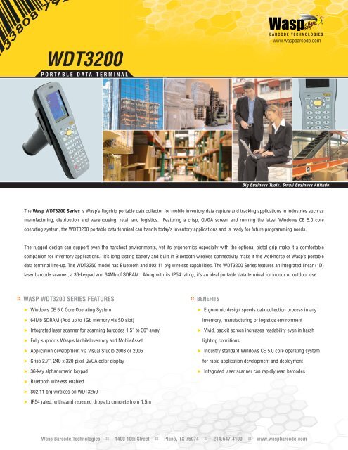 WDT3200 - Wasp Barcode Technologies