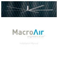 Installation-Manual-2012 - MacroAir HVLS Fans