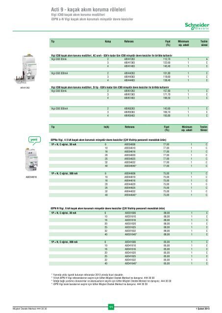 1 Şubat 2013 - Schneider Electric