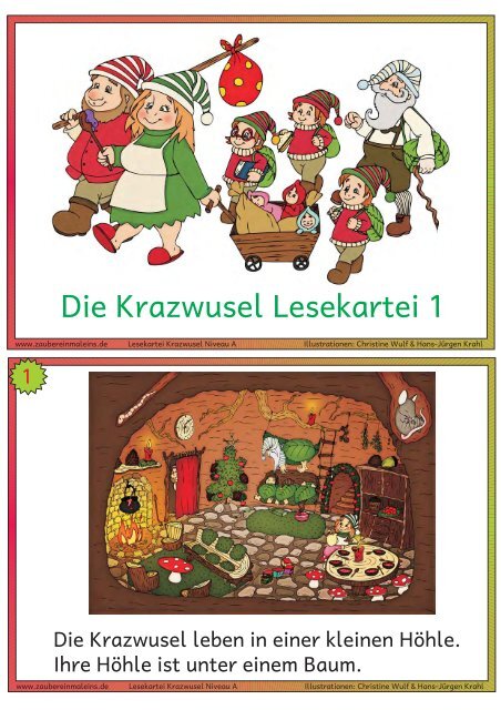 Die Krazwusel Lesekartei 1 - Zaubereinmaleins