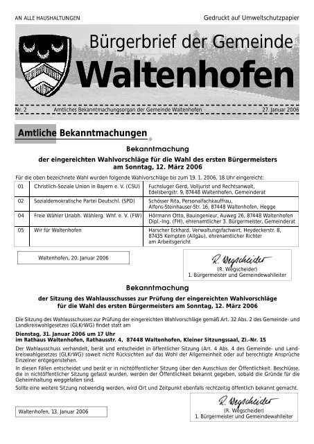 Bürgerbrief 2006/02 (256 Kb) (0 bytes) - Waltenhofen